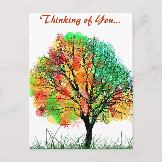 Autumn Fall Whimsy Nature Savvy Destiny Gifts Postcard (Front)
