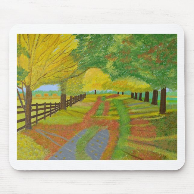 Autumn- Fallen Leaves Mouse Mat (Front)