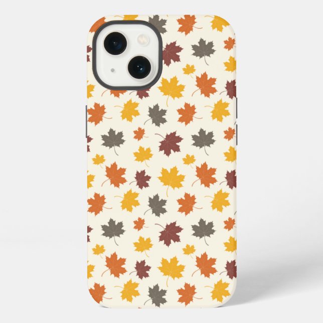 Autumn Falling Leaves iPhone Case (Back)