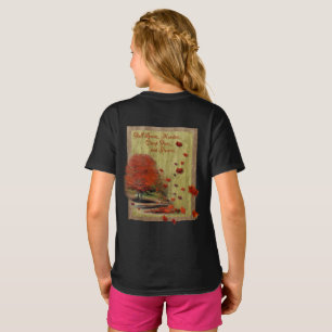 Autumn Falling Leaves Landscape T-Shirt