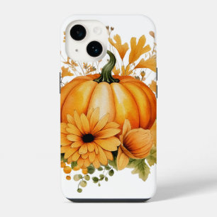 Autumn Falling Leaves Pumpkin Spice Harvest Happy iPhone 14 Case