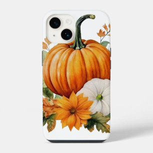 Autumn Falling Leaves Pumpkin Spice Harvest Happy iPhone 14 Case