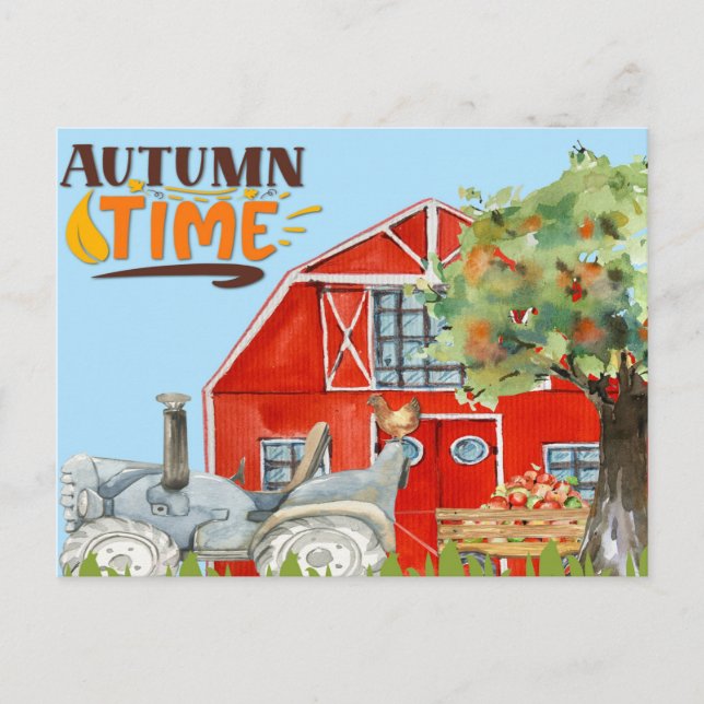 Autumn Farm Postcard (Front)