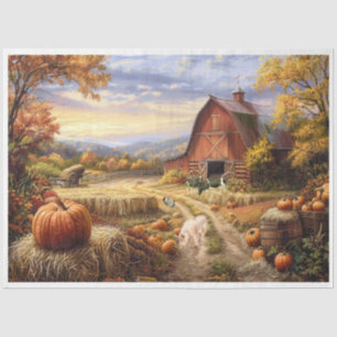 Autumn Farm Tissue Paper