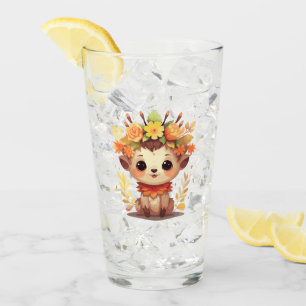 Autumn fauna glass
