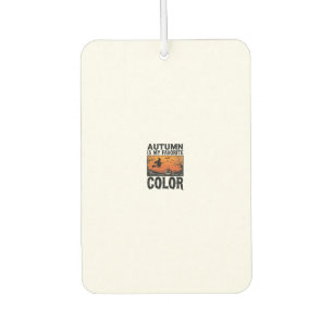 Autumn Favourite Colour Halloween Pumpkin Vector D Car Air Freshener