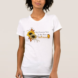 Autumn Favourite Time of Year Flowers T-Shirt