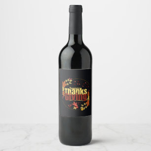 "Autumn Feast: Celebrate Thanksgiving with Us" Wine Label