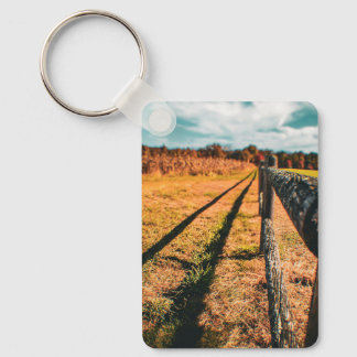 Autumn Fencepost Keychain