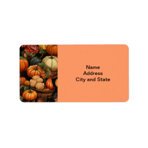 Autumn Festival of Colours Label