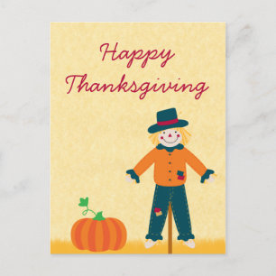 Autumn Field Thanksgiving Postcard