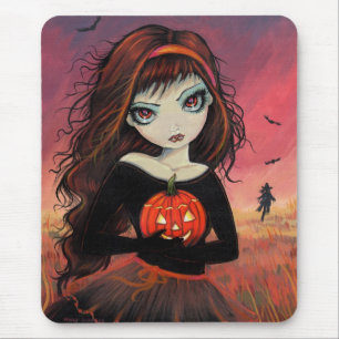 Autumn Fire Halloween Mousepad