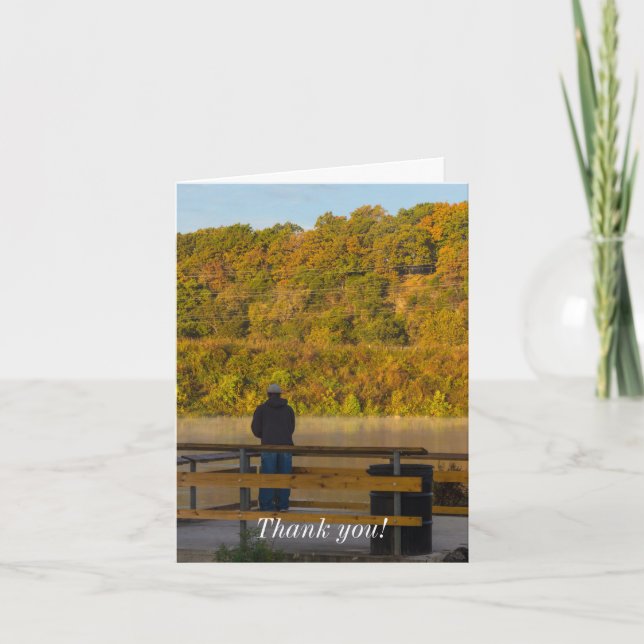 Autumn Fishing Lake Springfield Thank You (Front)