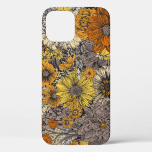 Autumn Flora & Fauna: 70s Retro iPhone 12 Case