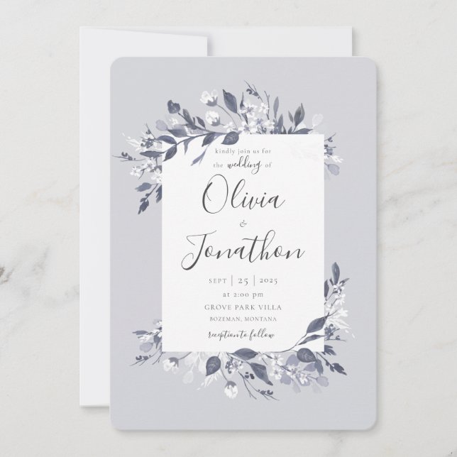 Autumn Flora Invitation (Front)