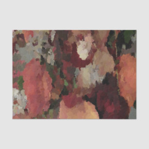 Autumn Floral Abstract tissue paper