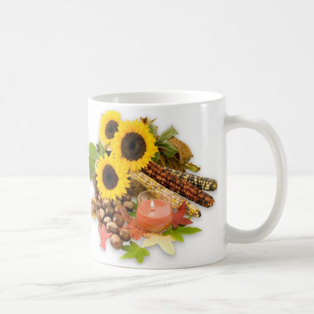 Autumn Floral Arangement Coffee Mug (Right)