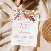 Autumn Floral Boho Fall Foliage Bridal Brunch