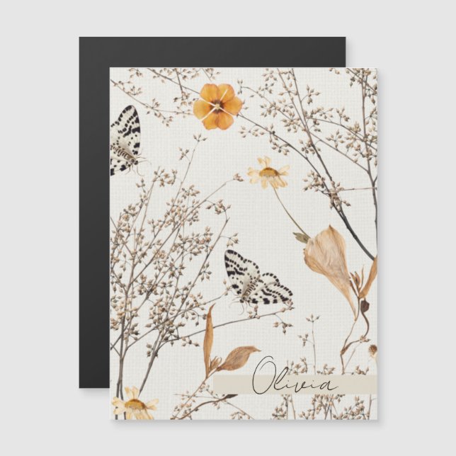 Autumn Floral Butterfly (Front/Back)