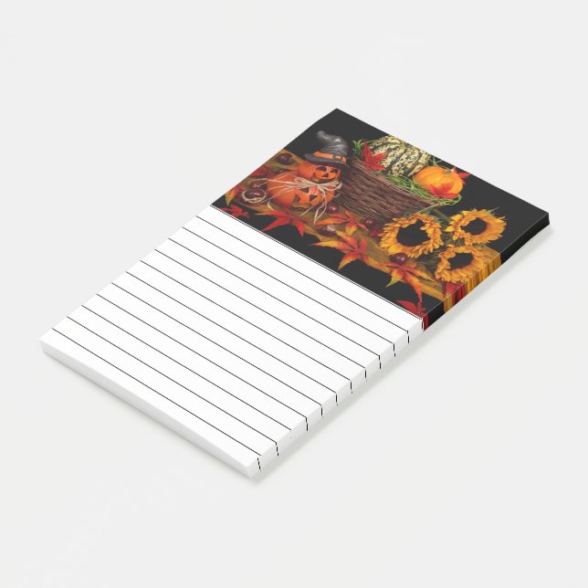 Autumn Floral Decor Post-it Notes (Angled)