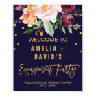Autumn Floral Engagement Party Welcome
