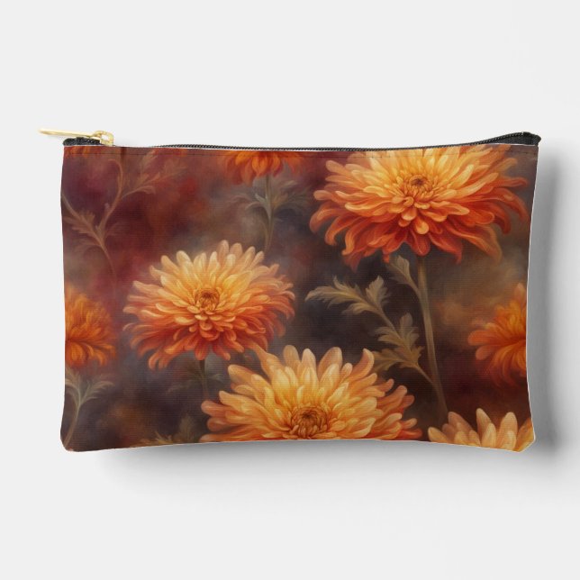 Autumn floral makeup bag4 accessory pouch (Front)
