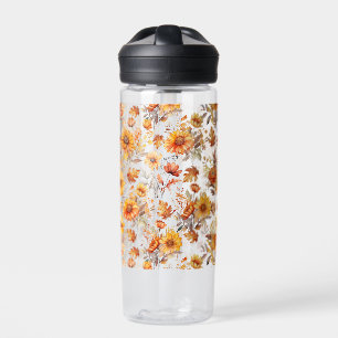 Autumn Floral Pattern B01 Water Bottle