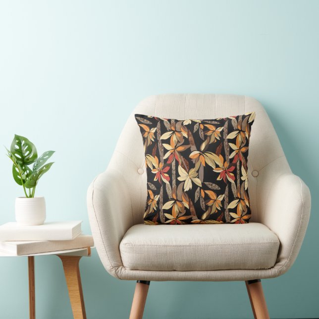 Autumn Floral Pattern Cushion (Chair)