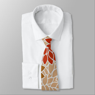 Autumn Floral Pattern Tie