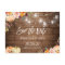 Autumn Floral Pumpkins String Lights Save the Date