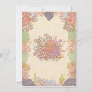 Autumn Floral Rehearsal Dinner Invitation