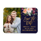 Autumn Floral Save the Date Photo