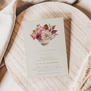 Autumn Floral Teacup Fall Bridal Shower Tea
