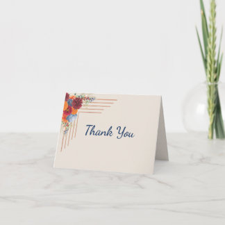 Autumn Floral Thank You Cards