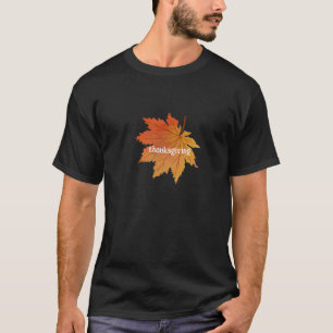 Autumn Floral Thanksgiving Dinner T-Shirt