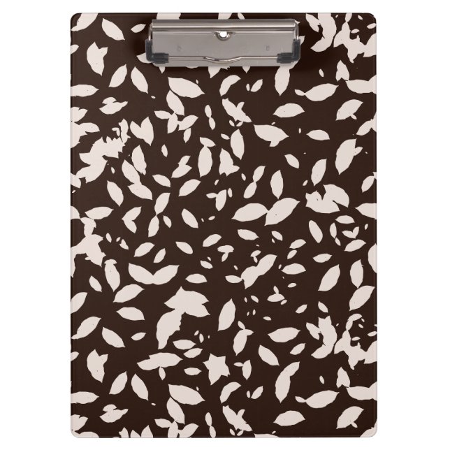  Autumn Flow Black & White Clipboard (Front)