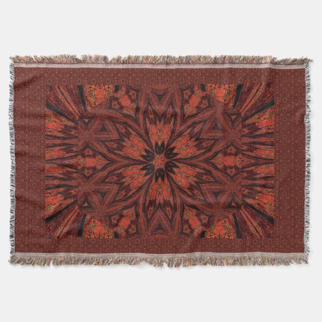 Autumn Flower 1 Throw Blanket (Front)