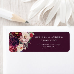 Autumn Flower Dahlia  Return Address