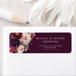 Autumn Flower Dahlia  Return Address