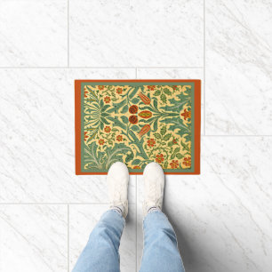 Autumn Flower, famous William Morris pattern, Doormat