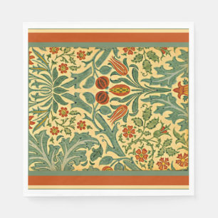 Autumn Flower, famous William Morris pattern, Napkin