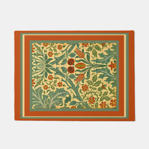 Autumn Flower, William Morris pattern, Doormat