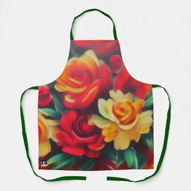 Autumn Flowers Apron (Front)