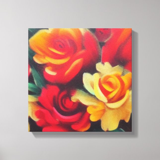 Autumn Flowers Canvas Print (Front)