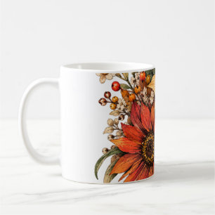 Autumn flowers coffee mug