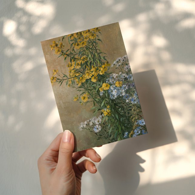 Autumn Flowers | Gunnar Gunnarsson Wennerberg Card (Creator Uploaded)