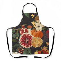 Autumn flowers, herbs and mushrooms.