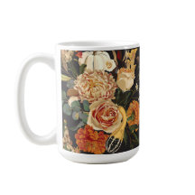 Autumn flowers, herbs and mushrooms illustration.