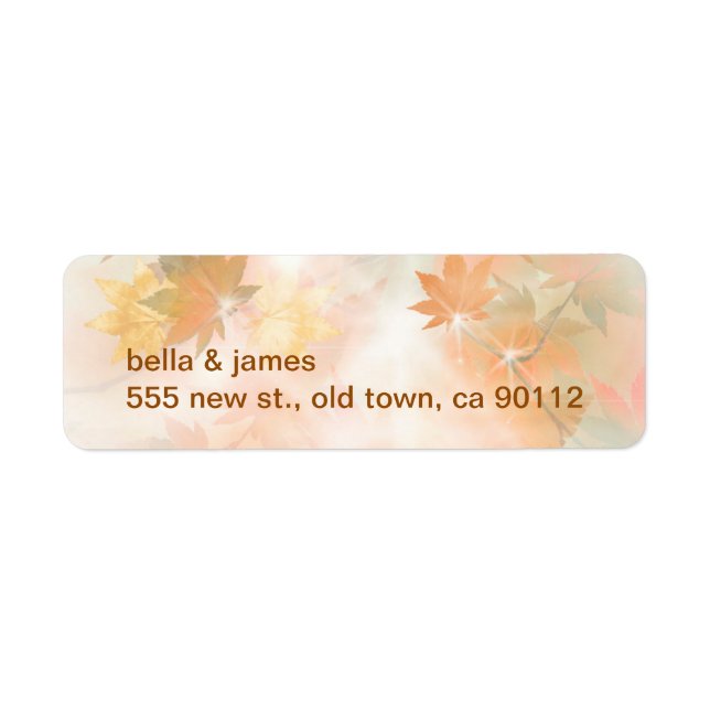 Autumn Fog Return Address Labels (Front)