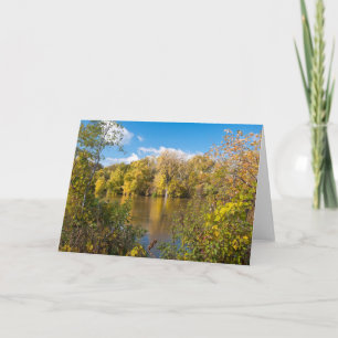Autumn Foliage Along Minnesota River Card